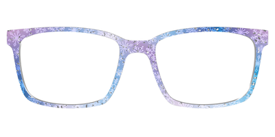 The Pastel Snowflake with Iridescent Glitter - Front Top Thumbnail - Pair Eyewear