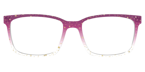 The Pink Ombre Gold Foil Crystal - Kirby Top - Pair Eyewear