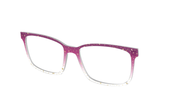 The Pink Ombre Gold Foil Crystal - Angle Top Thumbnail - Pair Eyewear