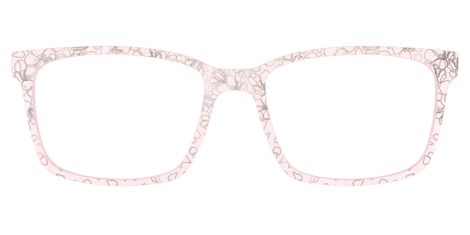 The Pink Shimmer Petals with Silver Foil - Lifestyle Kirby Top Image - Pair Eyewear