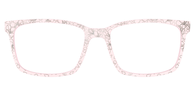 The Pink Shimmer Petals with Silver Foil - Front Top Thumbnail - Pair Eyewear