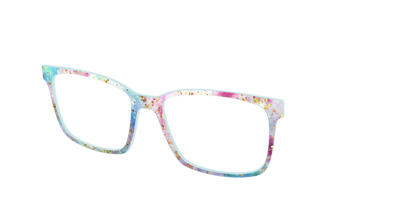 The Pixie Bokeh with Gold Flakes - Angle Top Thumbnail - Pair Eyewear