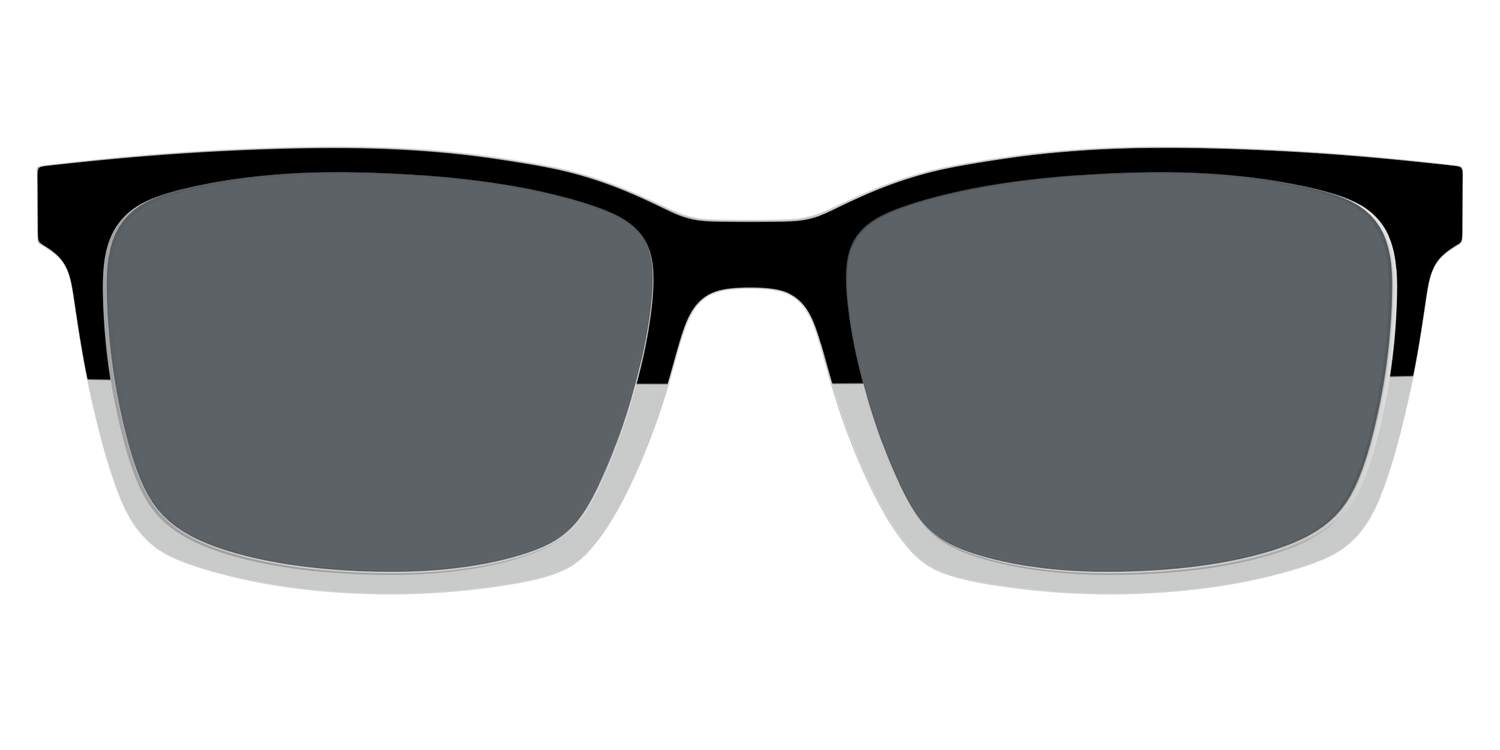 The Polarized Black to Gray Crystal Split Sun Top - Lifestyle Kirby Top Image - Pair Eyewear