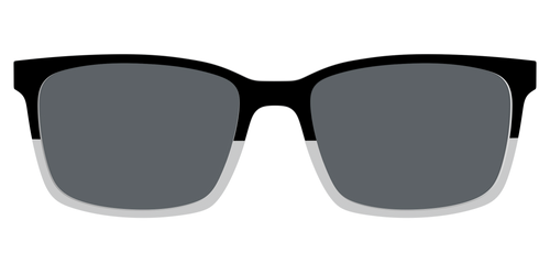 The Polarized Black to Gray Crystal Split Sun Top - Kirby Top - Pair Eyewear