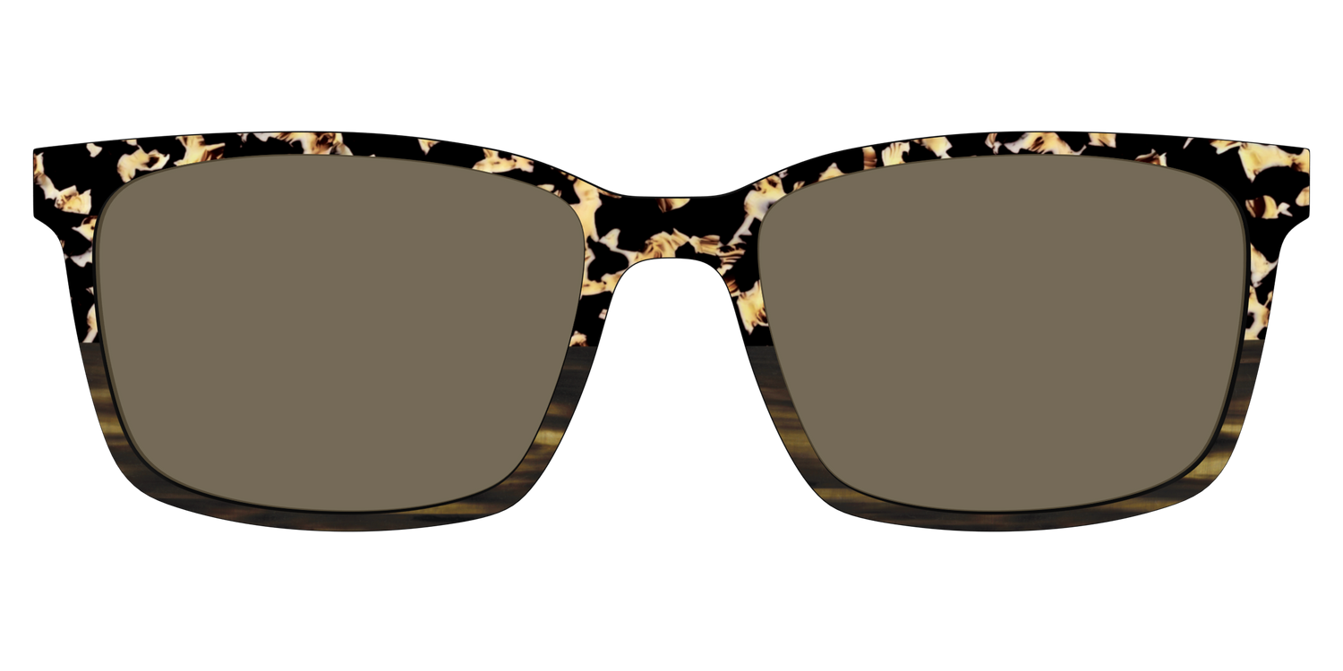 The Polarized Caramel Tortoise Horn Split Sun Top - Lifestyle Kirby Top Image - Pair Eyewear