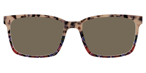 The Polarized Cookie Dough Tortoise & Plaid Split Sun Top - Kirby Top - Pair Eyewear
