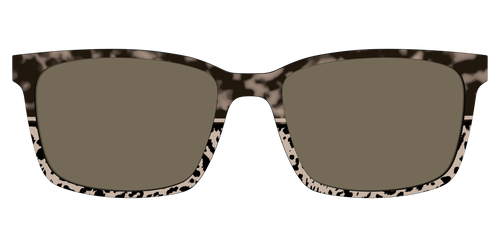 The Polarized Ink Blot Tortoise Split Sun Top - Kirby Top - Pair Eyewear