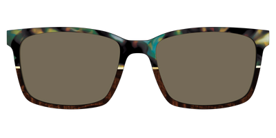The Polarized Mirage Split with Gold Foil Sun Top - Front Top Thumbnail - Pair Eyewear
