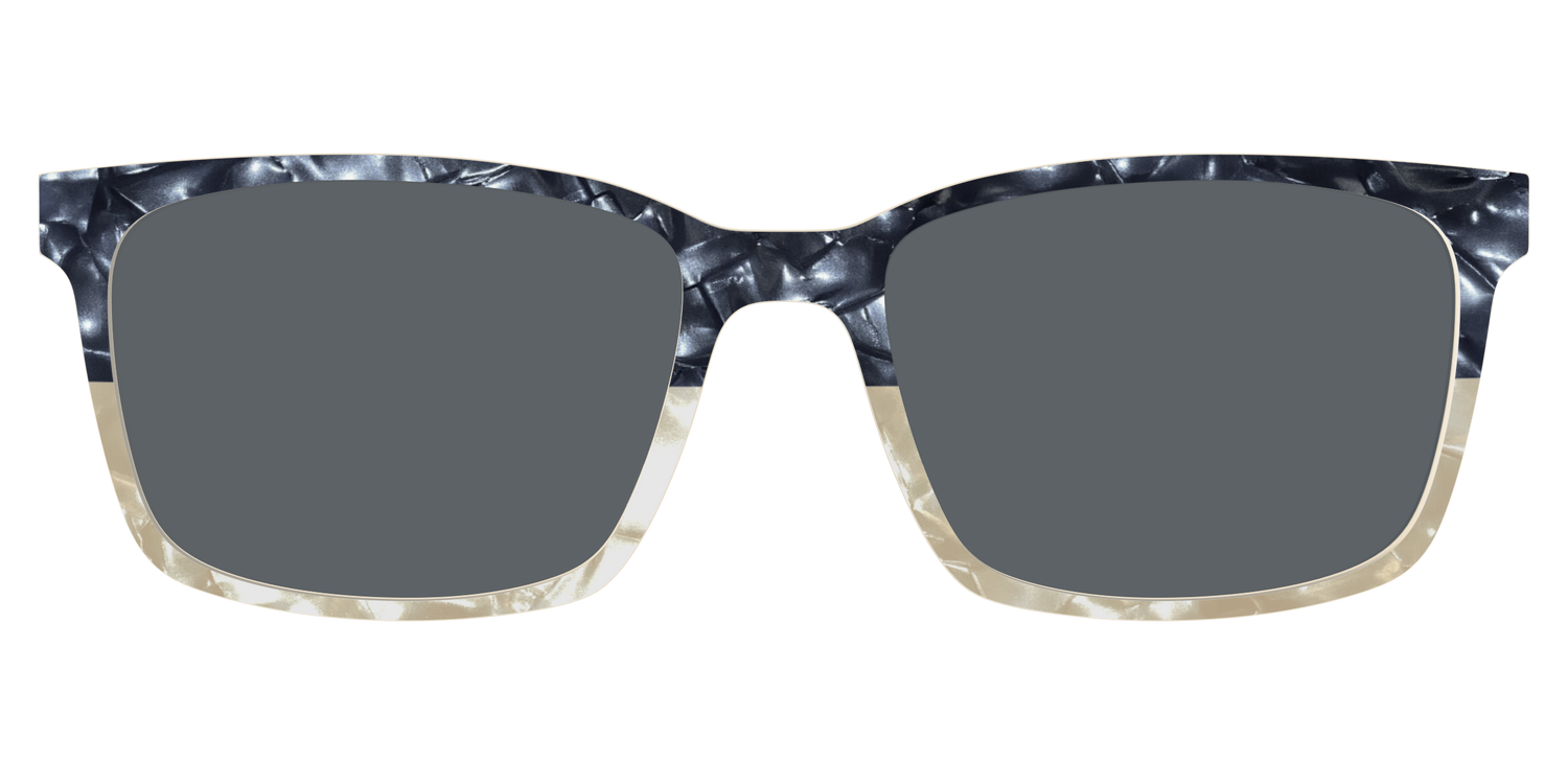 The Polarized Navy to Taupe Pearl Split Sun Top - Lifestyle Kirby Top Image - Pair Eyewear