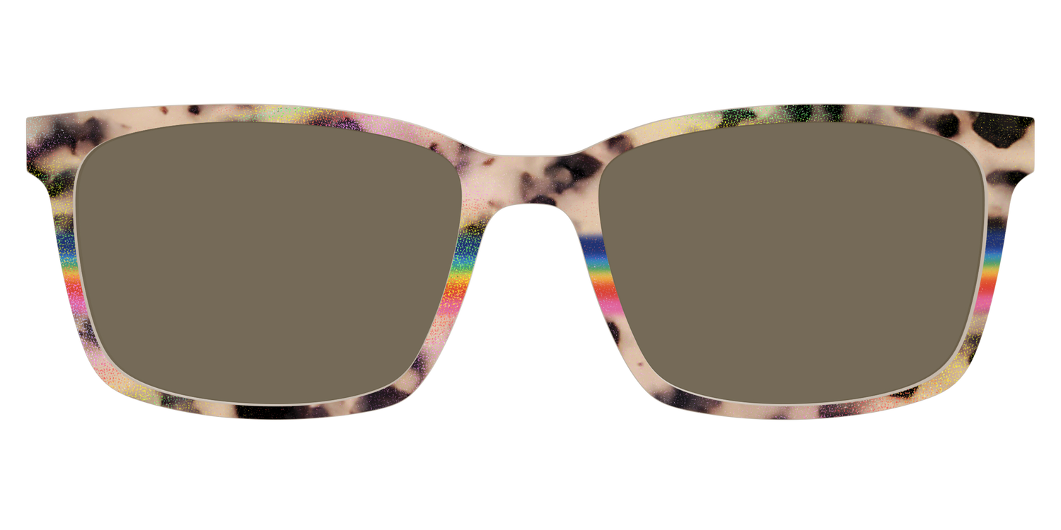 The Polarized Prism Split Tortoise Sun Top - Lifestyle Kirby Top Image - Pair Eyewear