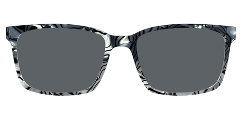 The Polarized Zebra Pearl Split Sun Top - Kirby Top - Pair Eyewear