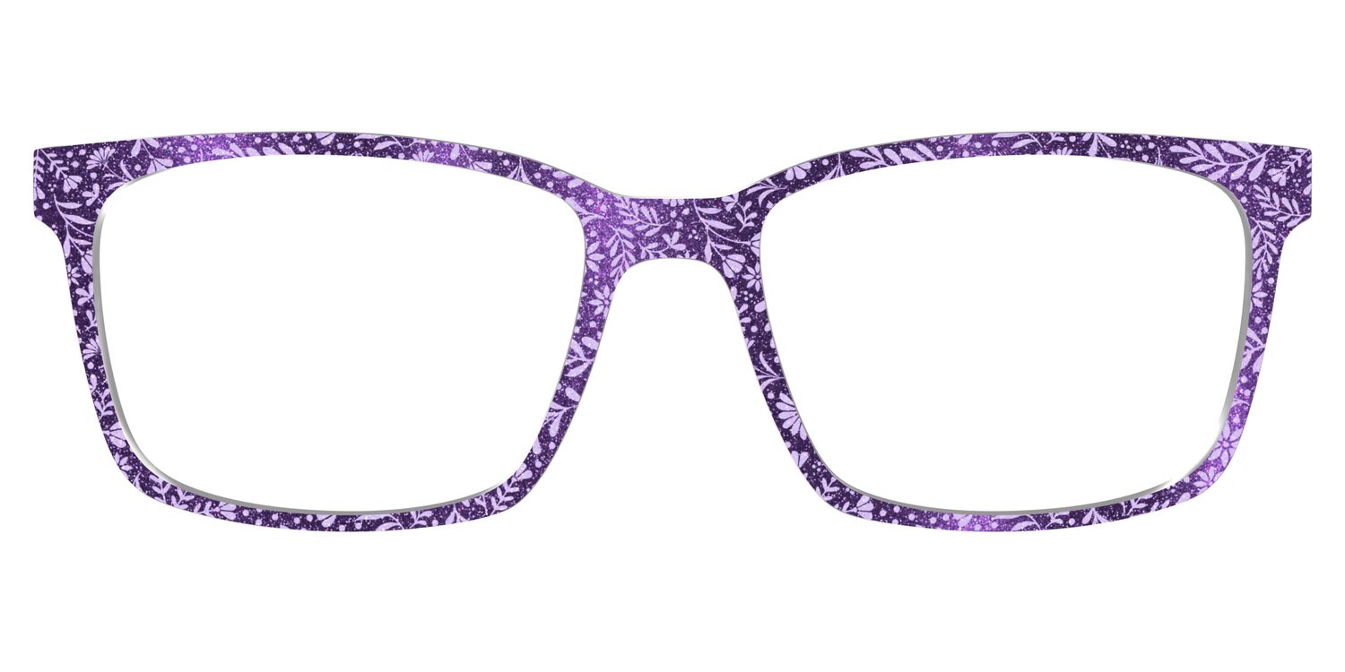 The Purple Shimmer Botanical - Lifestyle Kirby Top Image - Pair Eyewear