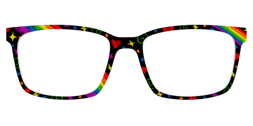 The Rainbow Chalk Doodles - Kirby Top - Pair Eyewear