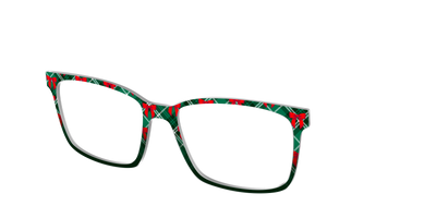 The Ribbon-Clad Plaid - Angle Top Thumbnail - Pair Eyewear