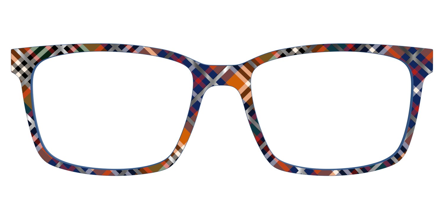 The Scholastic Plaid with Foil - Lifestyle Kirby Top Image - Pair Eyewear