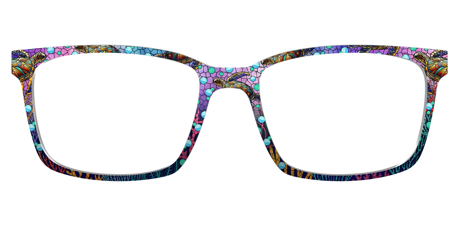 The Sea Turtle Stained Glass - Lifestyle Kirby Top Image - Pair Eyewear
