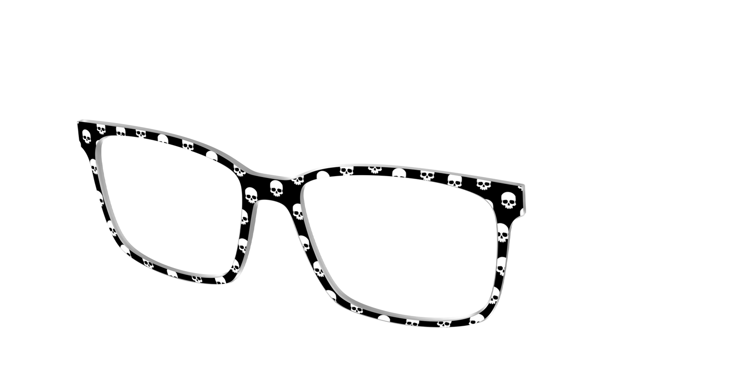 The Simple Spooky Skulls - Angle Top Image - Pair Eyewear