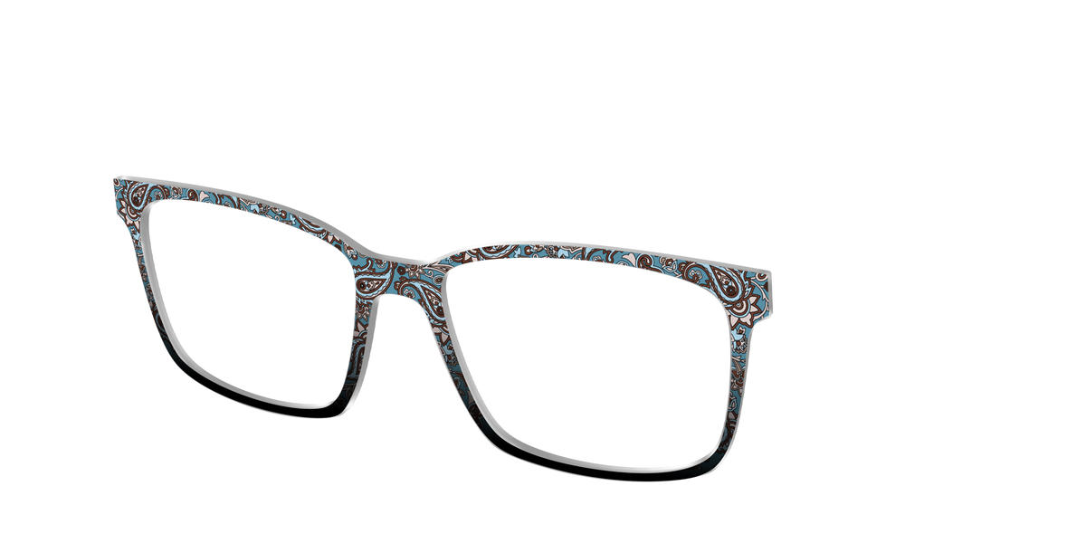 The Slate Paisley - Angle Top Image - Pair Eyewear