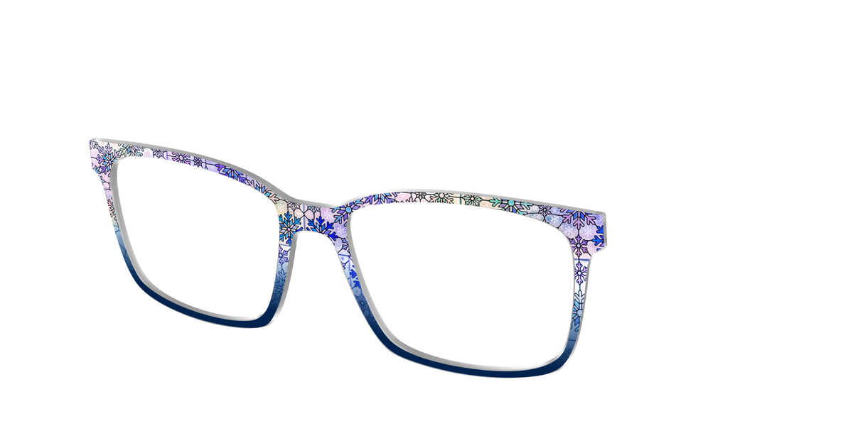 The Snowfall Stained Glass - Angle Top Image - Pair Eyewear