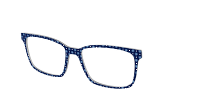 The Snowflake Polka Dot - Angle Top Thumbnail - Pair Eyewear
