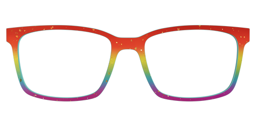 The Spectrum Gradient with Gold Flakes - Kirby Top - Pair Eyewear