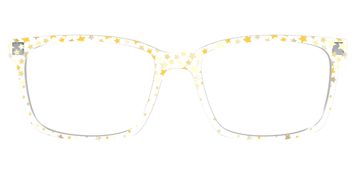 The Starlight Confetti Crystal with Gold Foil - Kirby Top - Pair Eyewear