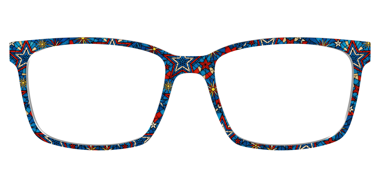 The Star-Spangled Stained Glass - Lifestyle Kirby Top Image - Pair Eyewear
