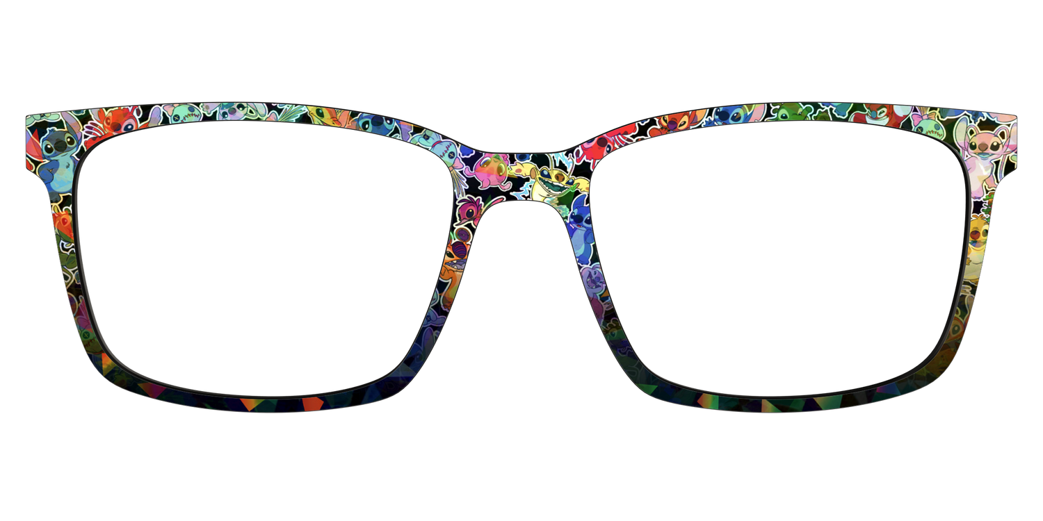 Stitch & Friends Sticker Holographic - Lifestyle Kirby Top Image - Pair Eyewear