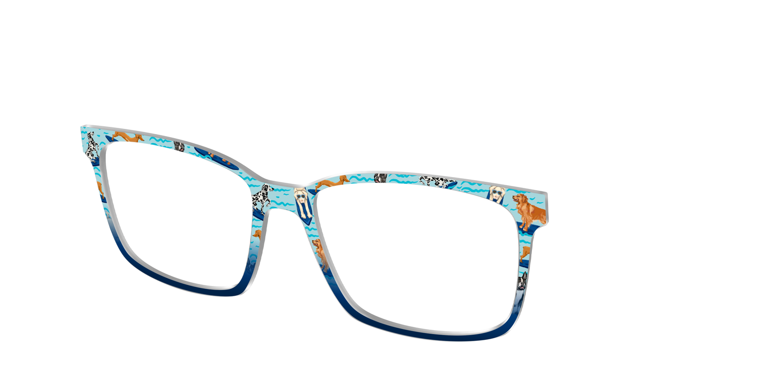 The Surf's Up Pups - Angle Top Image - Pair Eyewear