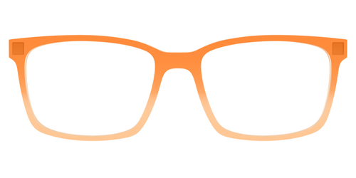 The Tangerine to Creamsicle Gradient Crystal - Kirby Top - Pair Eyewear