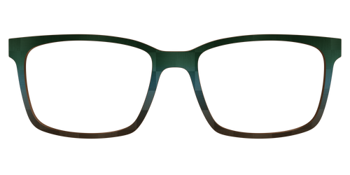 The Teal to Walnut Matte Check - Kirby Top - Pair Eyewear