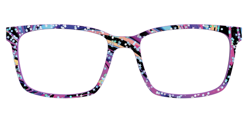 The Vaporwave Marble with Star Glitter - Kirby Top - Pair Eyewear