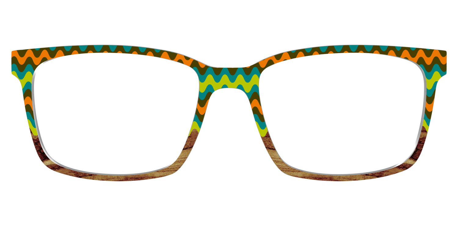 The Woodgrain Waves - Lifestyle Kirby Top Image - Pair Eyewear