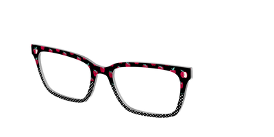 The Apple Polka Dot Split - Angle Top Thumbnail - Pair Eyewear