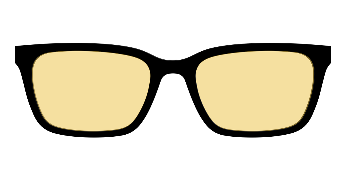 The Black with Driving Lens - Front Top Image - Pair Eyewear
