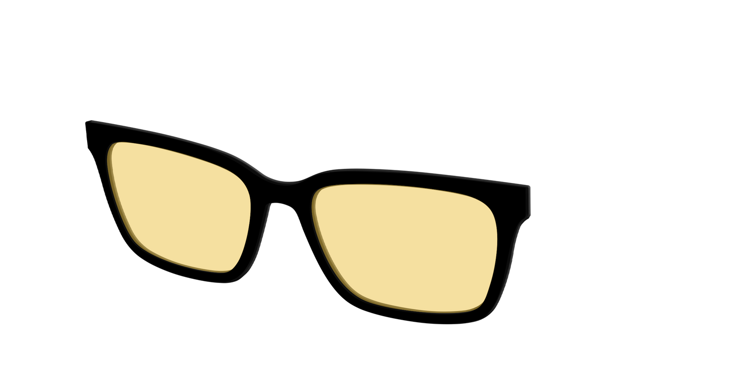 The Black with Driving Lens - Angle Top Image - Pair Eyewear