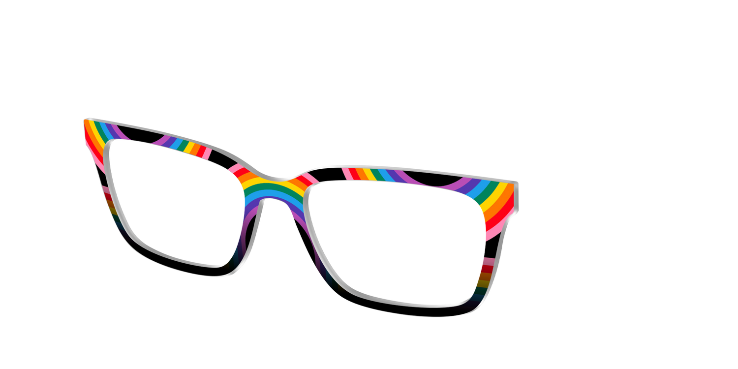 The Bold Blocks - Angle Top Image - Pair Eyewear