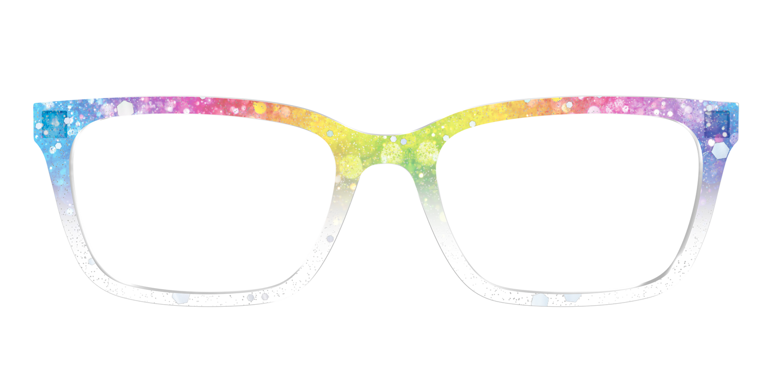The Bold Bokeh Glitter Crystal - Front Top Image - Pair Eyewear