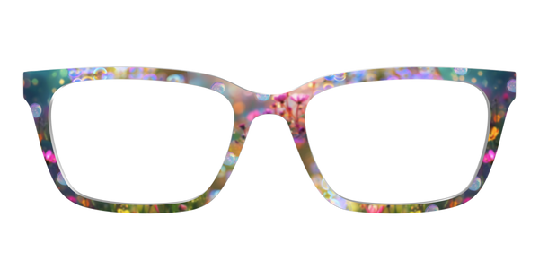 The Larkin - Teal Pearlized Gradient Acetate Silver Metal