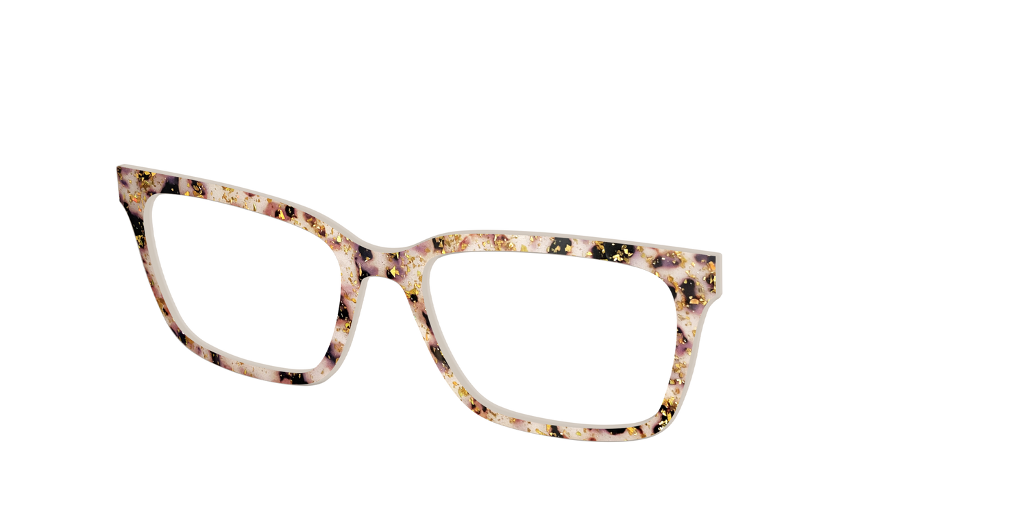 The Buttercream Tortoise with Gold Flakes - Angle Top Image - Pair Eyewear