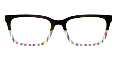 The Chic Pride Stripes Crystal with Gold Foil - Front Top Thumbnail - Pair Eyewear