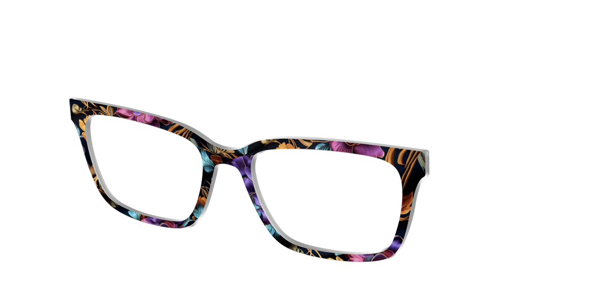 The Crushed Velvet Floral - Angle Top Image - Pair Eyewear