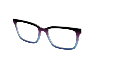 The Dark Magenta to Cerulean Gradient - Angle Top Thumbnail - Pair Eyewear