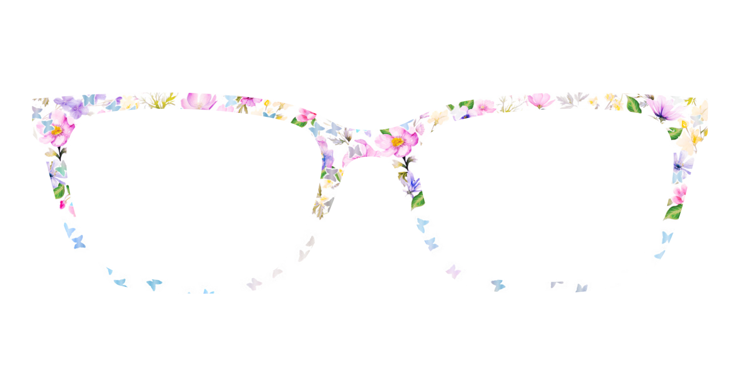 The Delicate Flower Crown with Butterfly Glitter - Front Top Image - Pair Eyewear