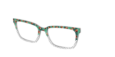 The Fifty Yard Line Polka Dot Split - Angle Top Thumbnail - Pair Eyewear
