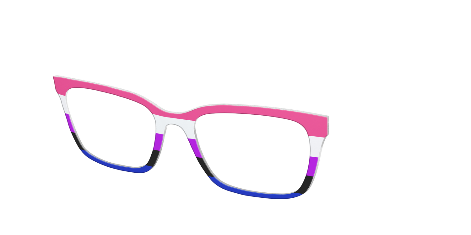 The Genderfluid Flag - Angle Top Image - Pair Eyewear