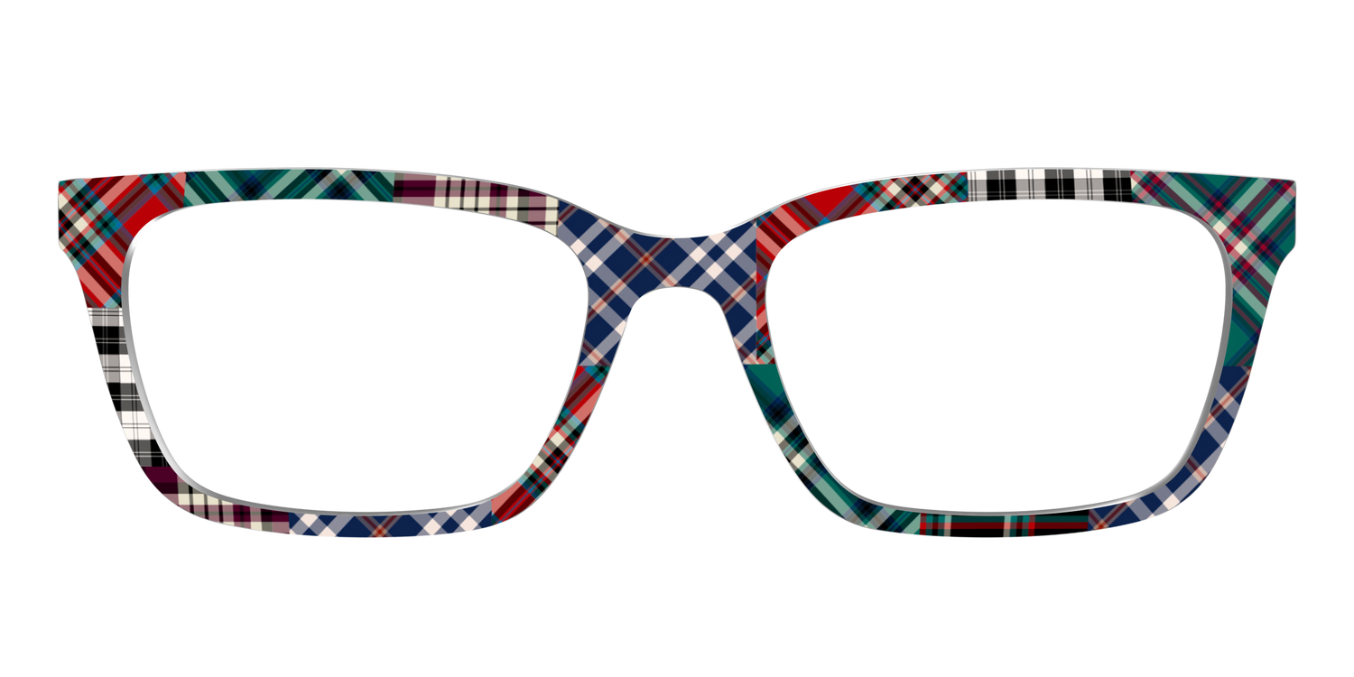 The Grunge Plaid Print Mix - Front Top Image - Pair Eyewear
