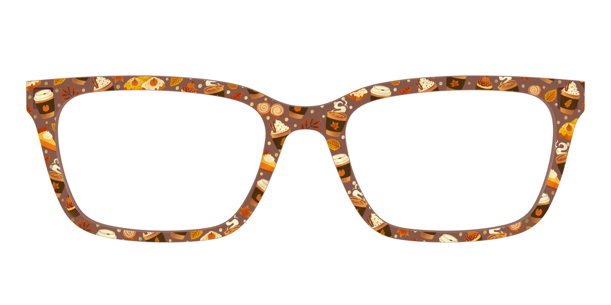 The Harvest Cafe Crystal with Gold Foil - Front Top Image - Pair Eyewear