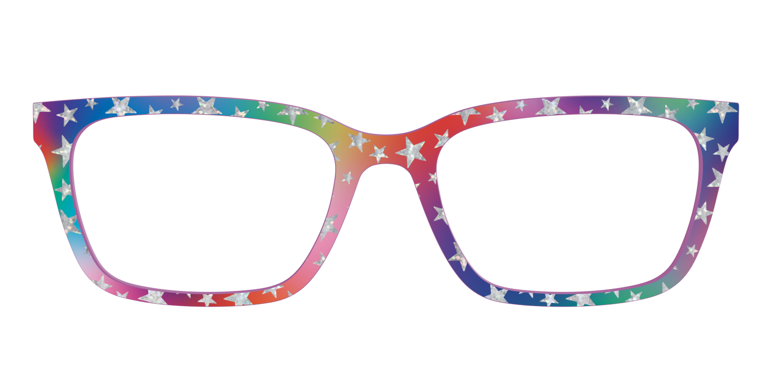 The Holographic Superstars - Front Top Image - Pair Eyewear