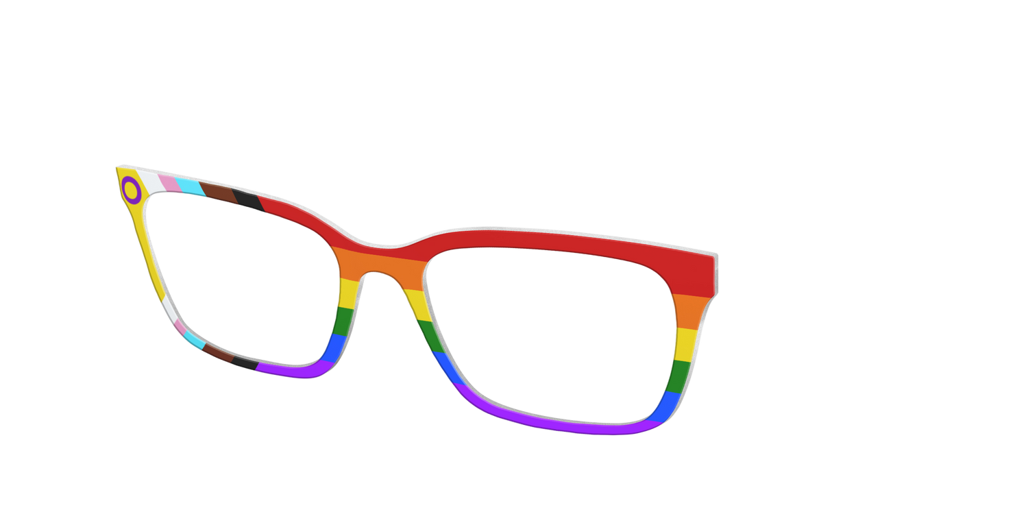 The Intersex Inclusive Pride Flag - Angle Top Image - Pair Eyewear